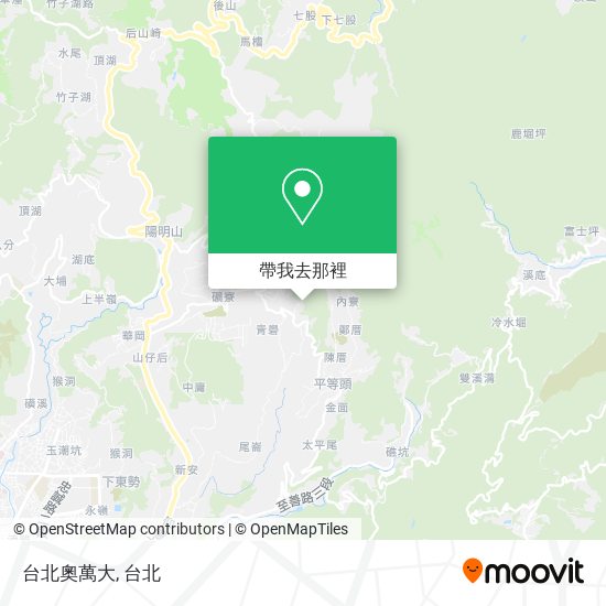 台北奧萬大地圖