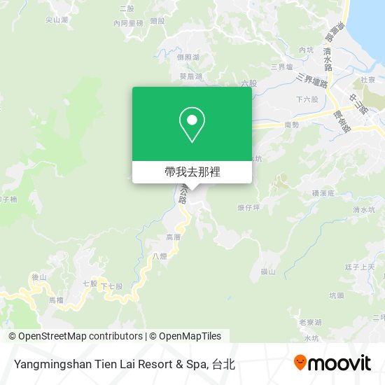 Yangmingshan Tien Lai Resort & Spa地圖