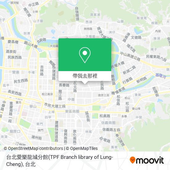 台北愛樂龍城分館(TPF Branch library of Lung-Cheng)地圖