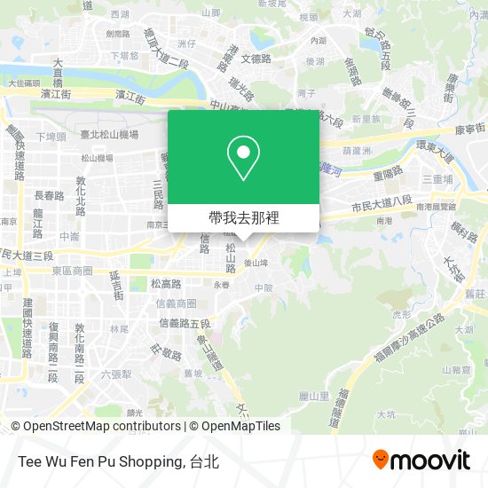 Tee Wu Fen Pu Shopping地圖