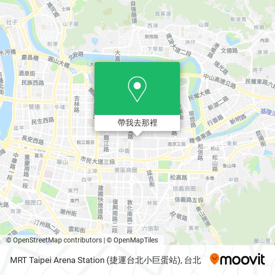 MRT Taipei Arena Station (捷運台北小巨蛋站)地圖