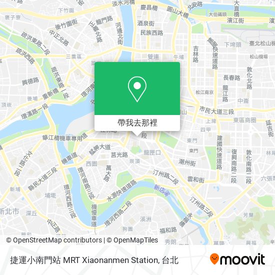 捷運小南門站 MRT Xiaonanmen Station地圖