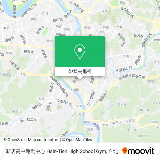 新店高中運動中心 Hsin-Tien High School Gym地圖