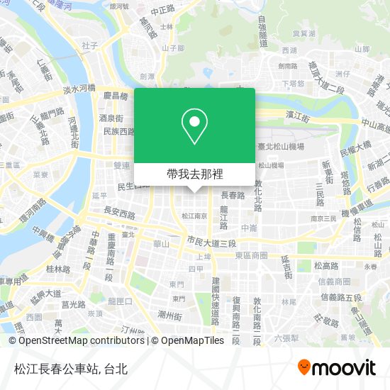 松江長春公車站地圖