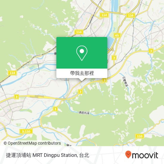 捷運頂埔站 MRT Dingpu Station地圖