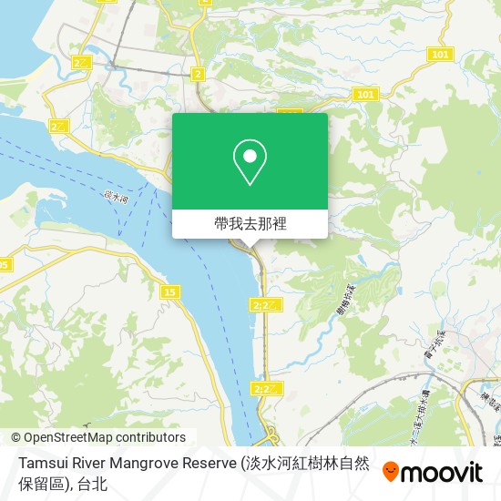 Tamsui River Mangrove Reserve (淡水河紅樹林自然保留區)地圖