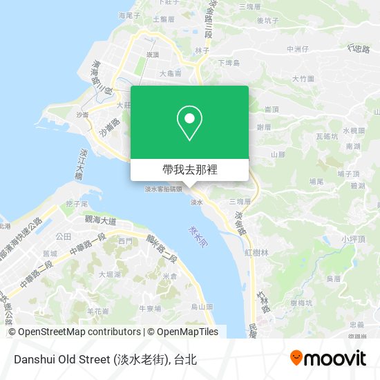 Danshui Old Street (淡水老街)地圖