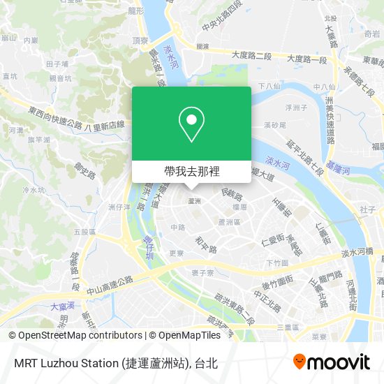 MRT Luzhou Station (捷運蘆洲站)地圖