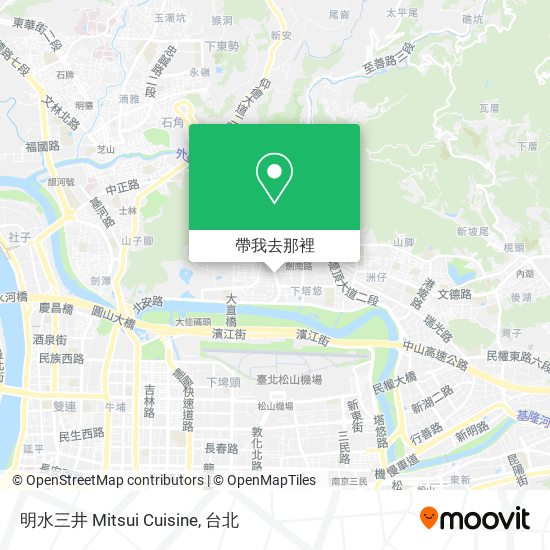 明水三井 Mitsui Cuisine地圖