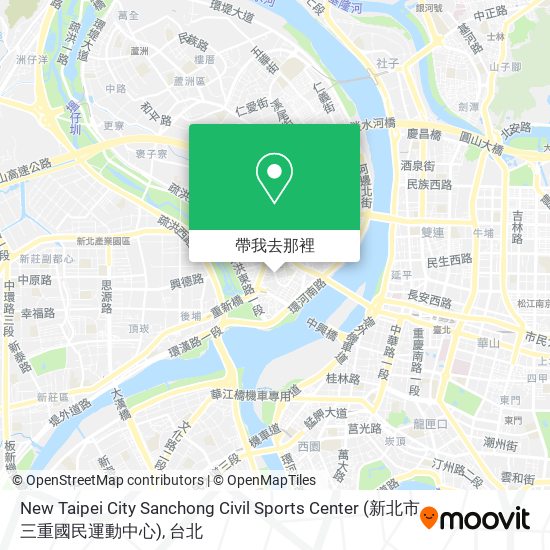 New Taipei City Sanchong Civil Sports Center (新北市三重國民運動中心)地圖