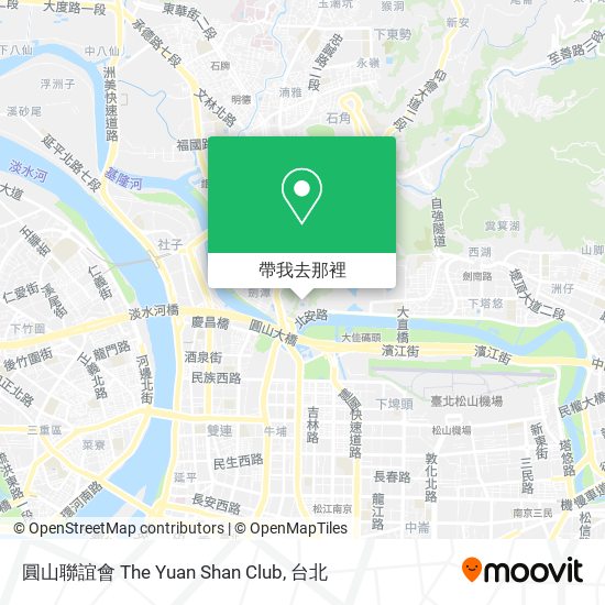圓山聯誼會 The Yuan Shan Club地圖