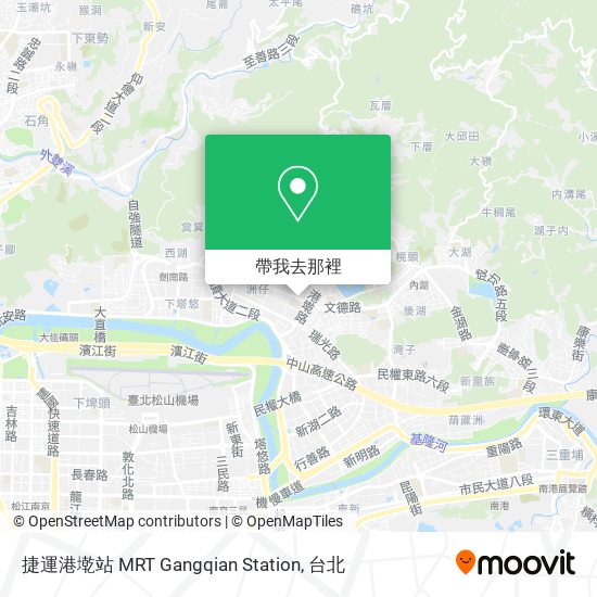 捷運港墘站 MRT Gangqian Station地圖