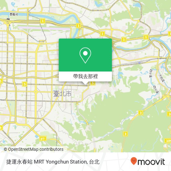 捷運永春站 MRT Yongchun Station地圖