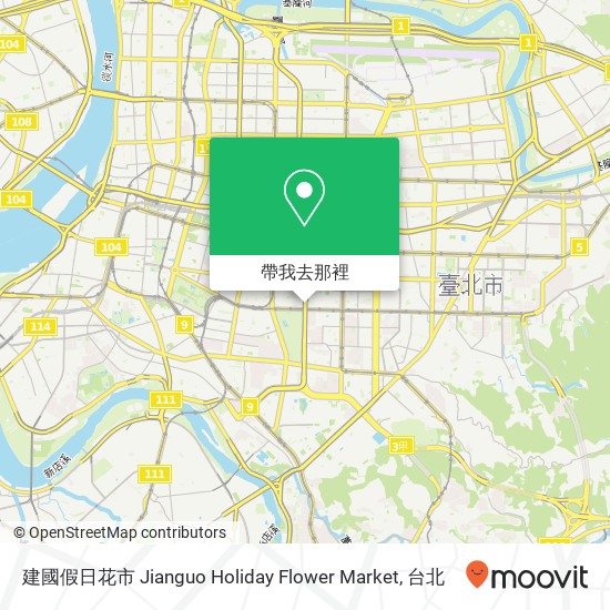 建國假日花市 Jianguo Holiday Flower Market地圖