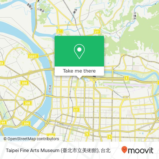 Taipei Fine Arts Museum (臺北市立美術館)地圖