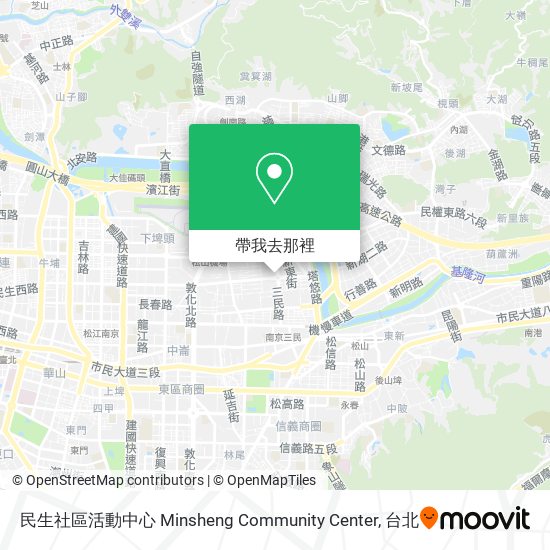 民生社區活動中心 Minsheng Community Center地圖