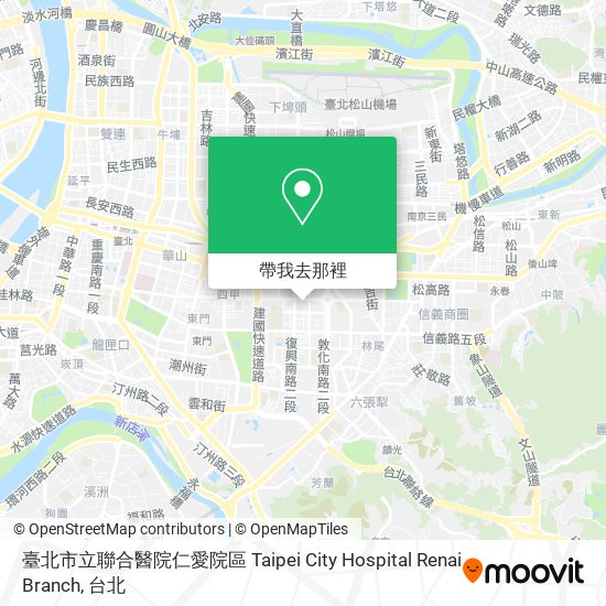 臺北市立聯合醫院仁愛院區 Taipei City Hospital Renai Branch地圖