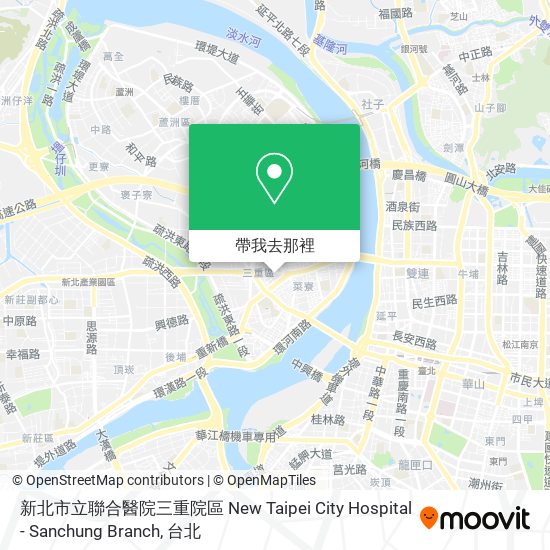 新北市立聯合醫院三重院區 New Taipei City Hospital - Sanchung Branch地圖