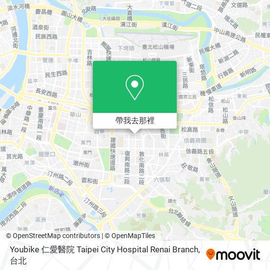 Youbike 仁愛醫院 Taipei City Hospital Renai Branch地圖