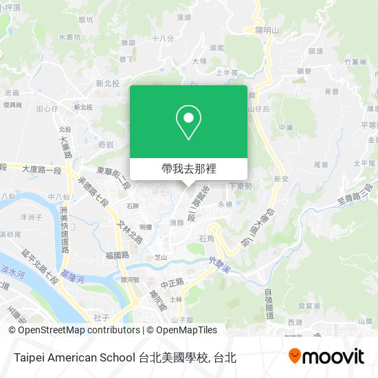 Taipei American School 台北美國學校地圖