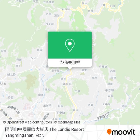 陽明山中國麗緻大飯店 The Landis Resort Yangmingshan地圖
