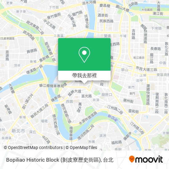 Bopiliao Historic Block (剝皮寮歷史街區)地圖