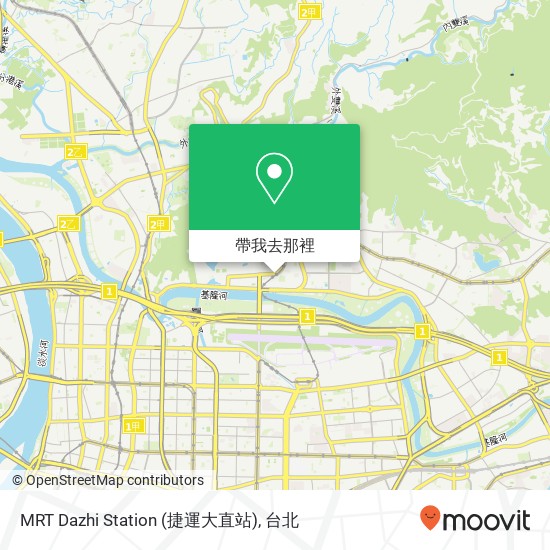 MRT Dazhi Station (捷運大直站)地圖