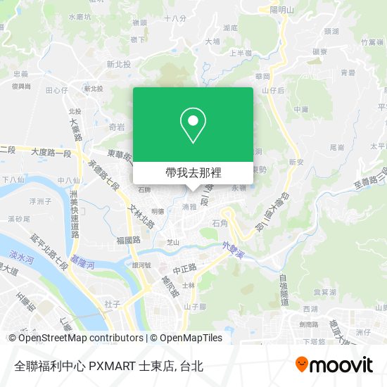 全聯福利中心 PXMART 士東店地圖