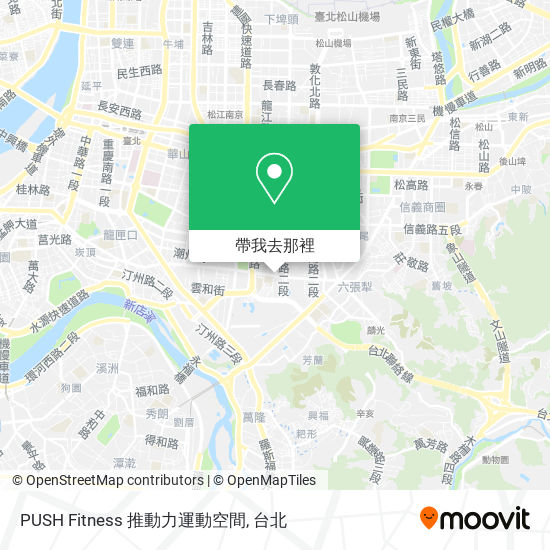 PUSH Fitness 推動力運動空間地圖