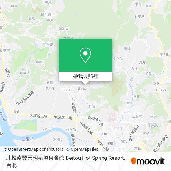 北投南豐天玥泉溫泉會館 Beitou Hot Spring Resort地圖