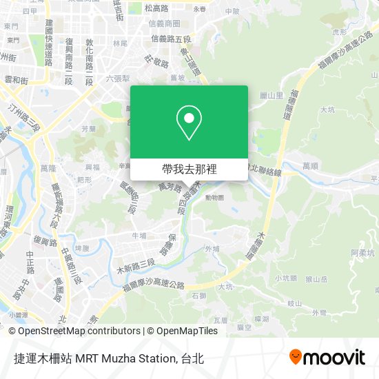捷運木柵站 MRT Muzha Station地圖