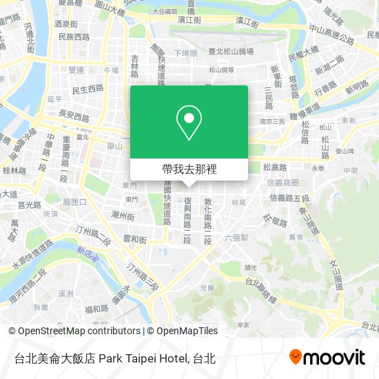 台北美侖大飯店 Park Taipei Hotel地圖