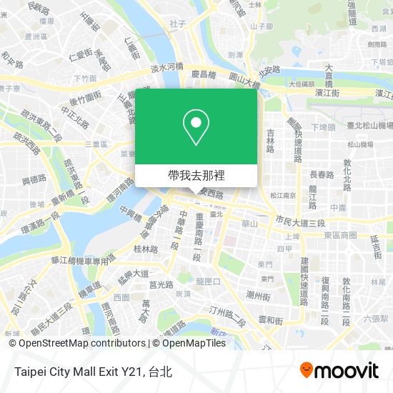 Taipei City Mall Exit Y21地圖