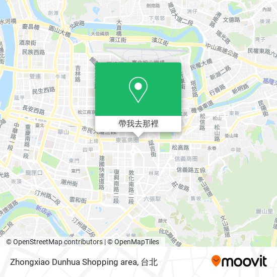 Zhongxiao Dunhua Shopping area地圖