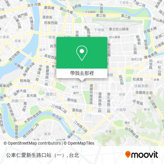 公車仁愛新生路口站（一）地圖