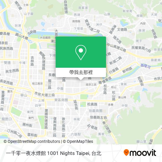 一千零一夜水煙館 1001 Nights Taipei地圖