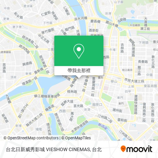 台北日新威秀影城 VIESHOW CINEMAS地圖