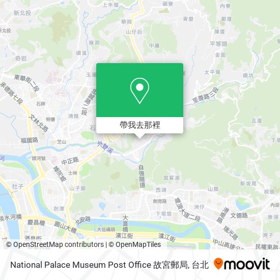 National Palace Museum Post Office 故宮郵局地圖