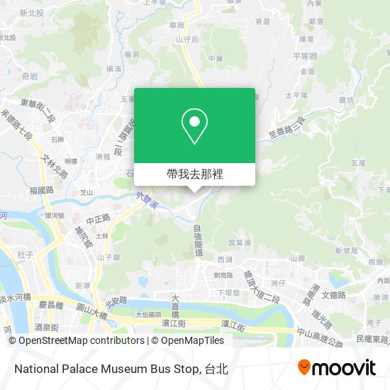 National Palace Museum Bus Stop地圖