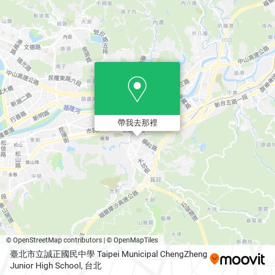 臺北市立誠正國民中學 Taipei Municipal ChengZheng Junior High School地圖