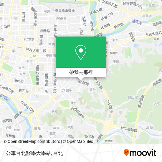 公車台北醫學大學站地圖