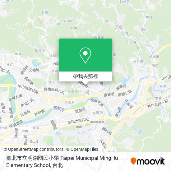 臺北市立明湖國民小學 Taipei Municipal MingHu Elementary School地圖