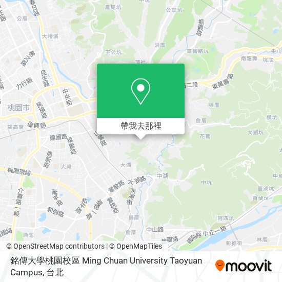 銘傳大學桃園校區 Ming Chuan University Taoyuan Campus地圖