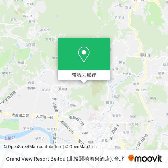 Grand View Resort Beitou (北投麗禧溫泉酒店)地圖