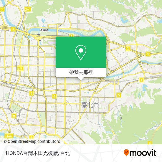 HONDA台灣本田光復廠地圖