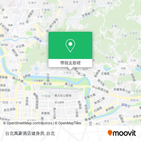 台北萬豪酒店健身房地圖
