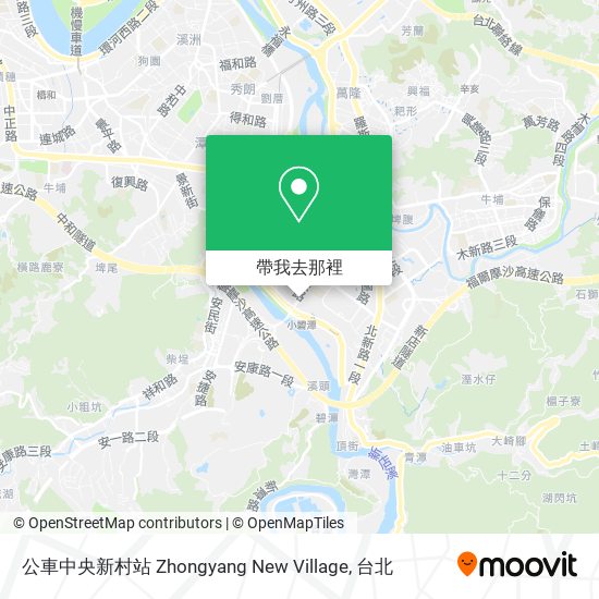 公車中央新村站 Zhongyang New Village地圖