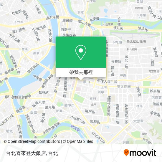 台北喜來登大飯店地圖
