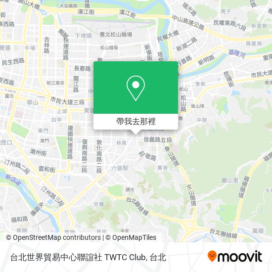 台北世界貿易中心聯誼社 TWTC Club地圖