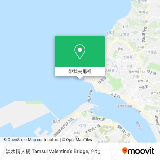 淡水情人橋 Tamsui Valentine's Bridge地圖